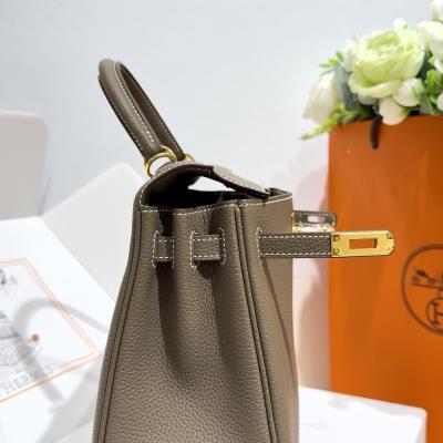 wholesale quality hermes kelly 25 togo retourn etoupe ghw